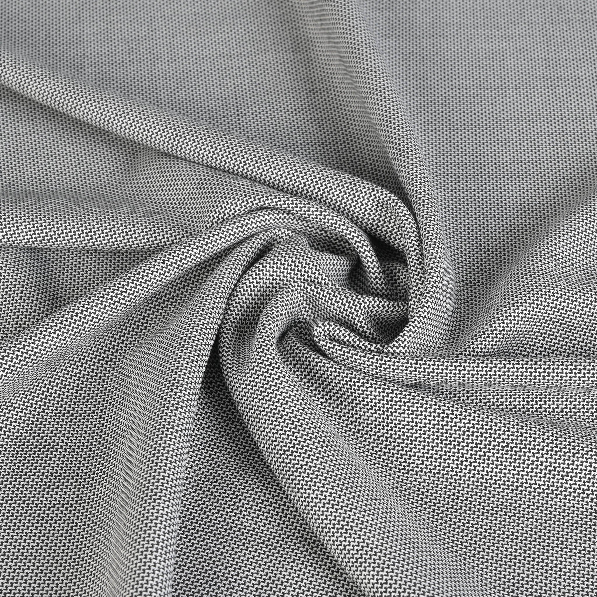 Black and White Micro Jacquard 2459 - Fabrics4Fashion