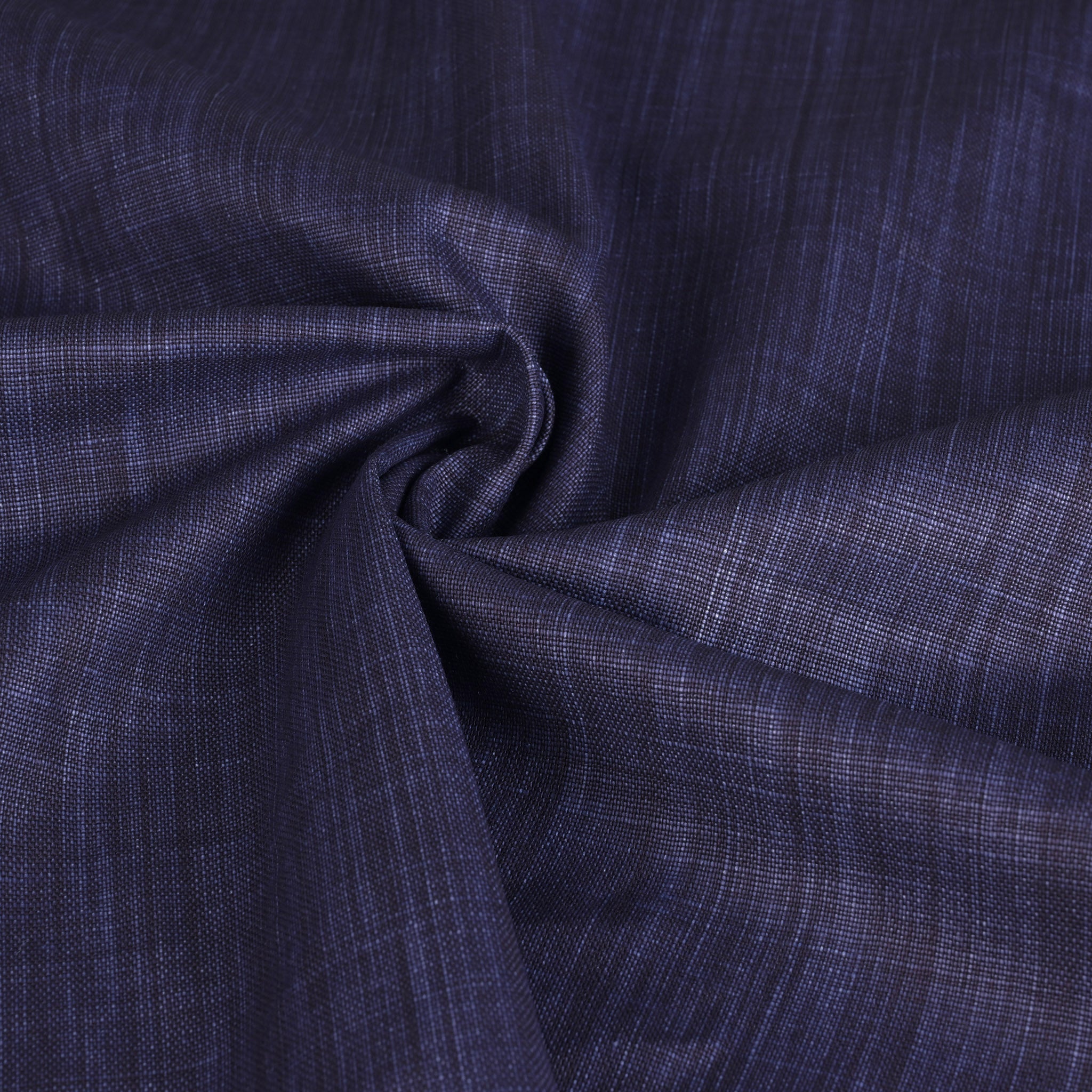 Denim Print Waxed Linen Fabric 42 - Fabrics4Fashion