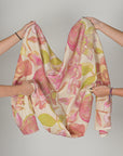 Ivory Pink Floral Print 558