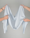 Baby Blue Crepe Fabric 79826