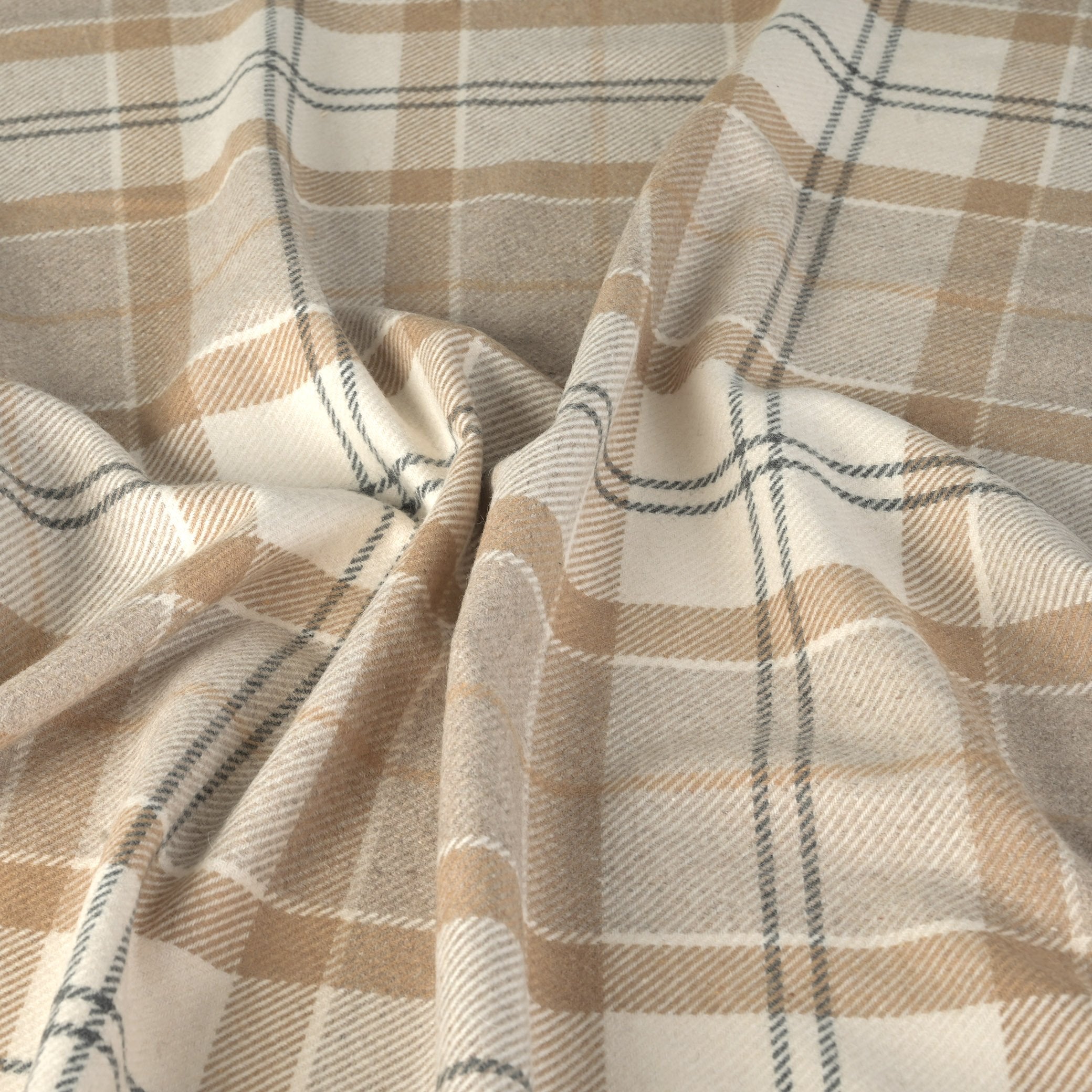 Beige Check Coating Fabric 95449
