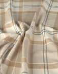 Beige Check Coating Fabric 95449
