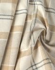 Beige Check Coating Fabric 9847