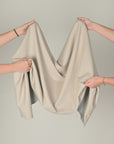 Beige Herringbone Jersey Fabric 11088