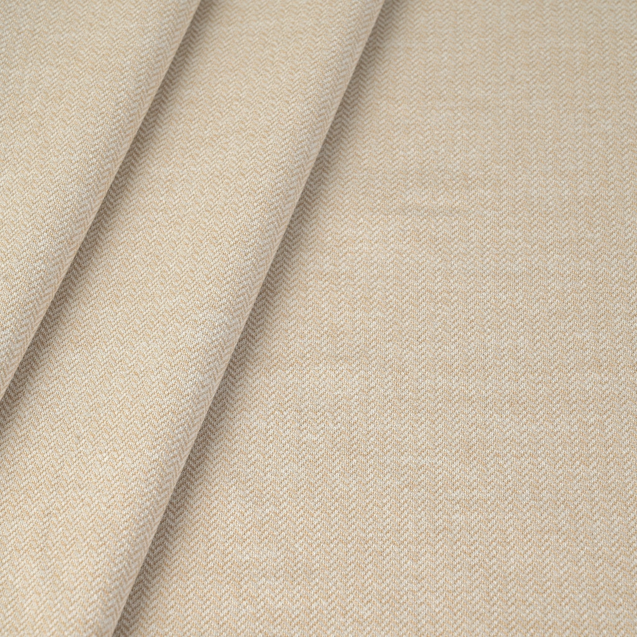 Beige Herringbone Jersey Fabric 11088
