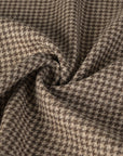 Beige Pied-de-Poule Flannel Fabric 7683