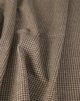 Beige Pied-de-Poule Flannel Fabric 7683