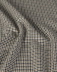Beige Pied-de-Poule Flannel Fabric 9065