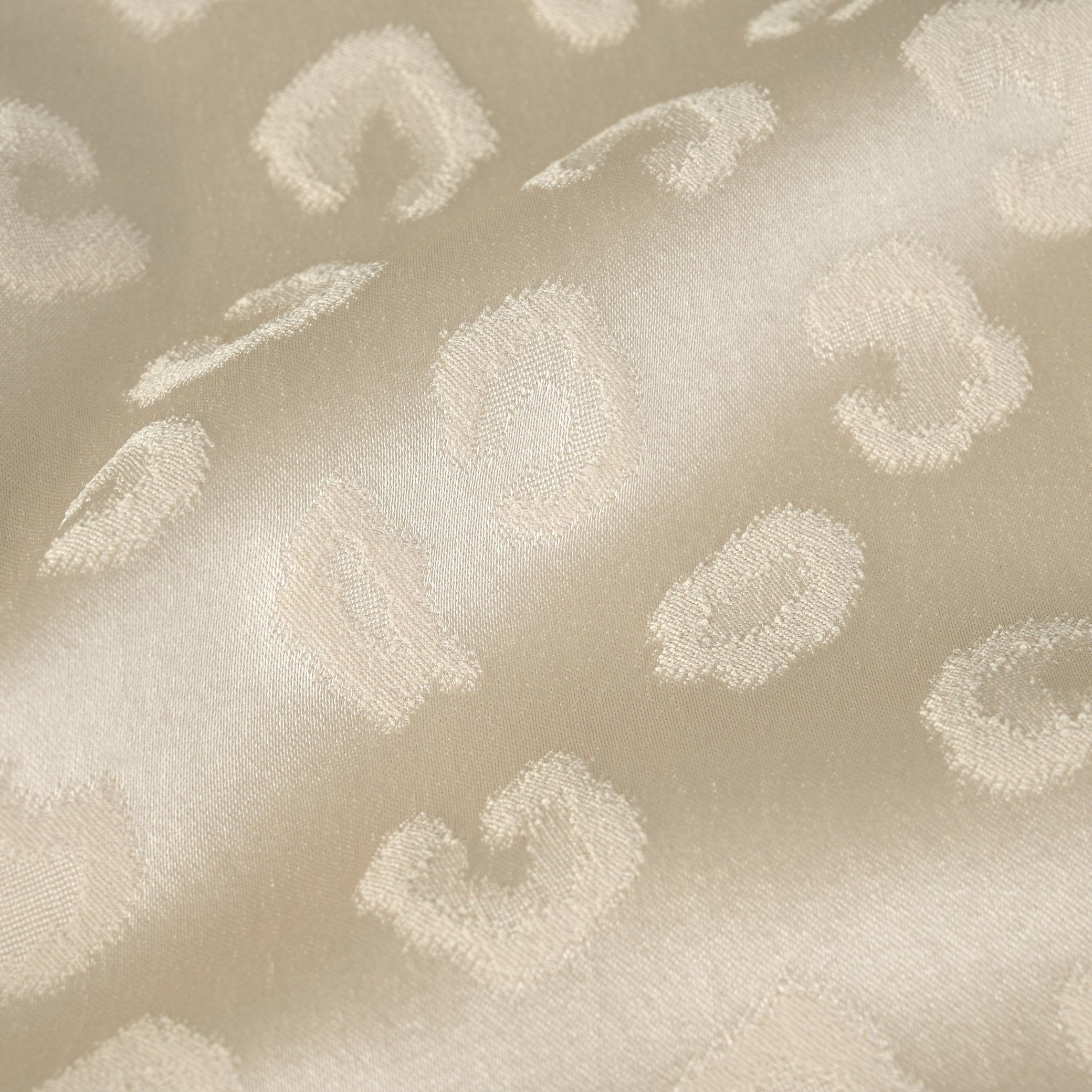 Beige Shiny Satin Fabric 8647