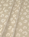 Beige Shiny Satin Fabric 8647