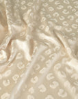 Beige Shiny Satin Fabric 8647