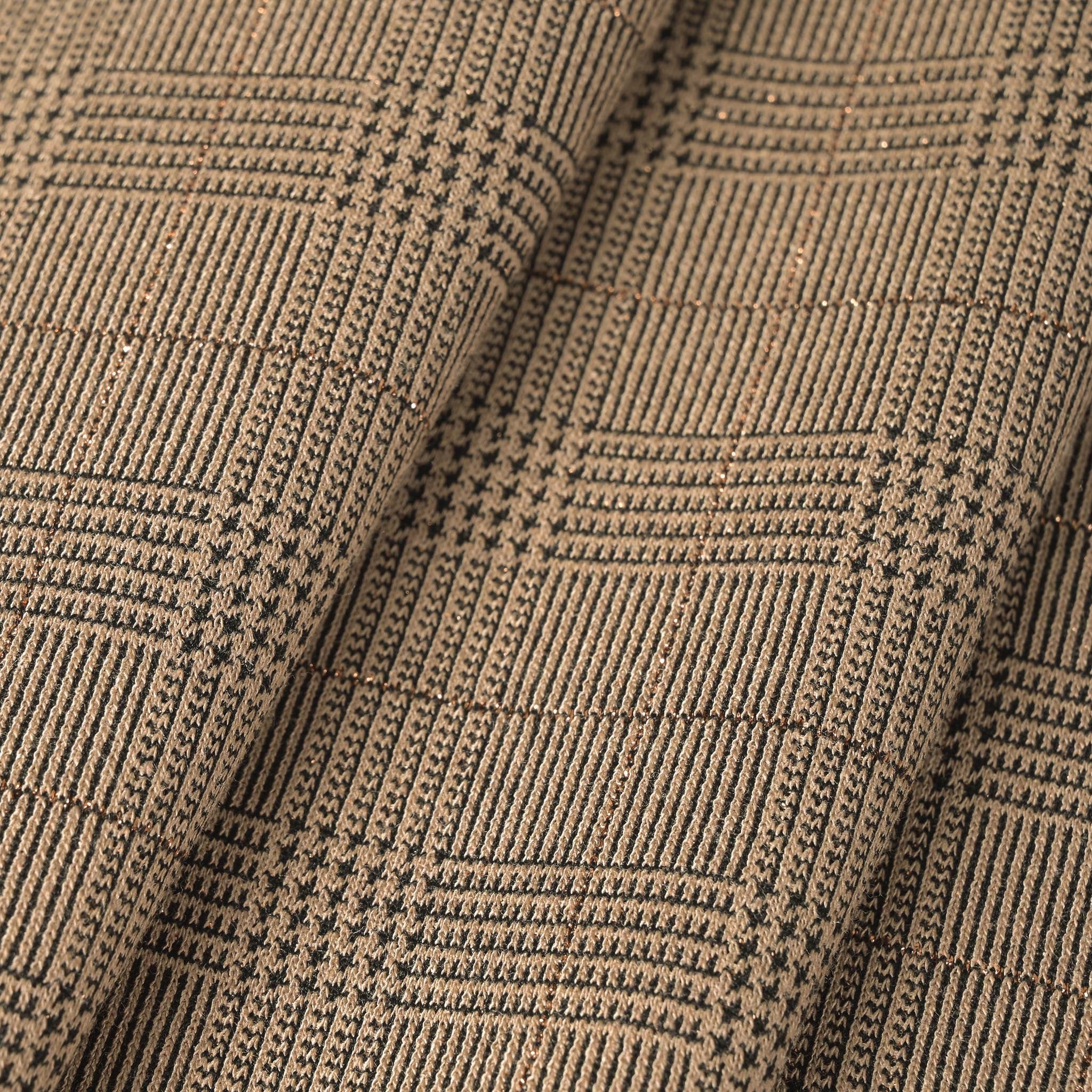 Beige Shiny Suiting Fabric 11107