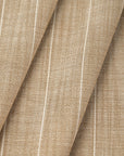 Beige Striped Canvas Fabric 11085