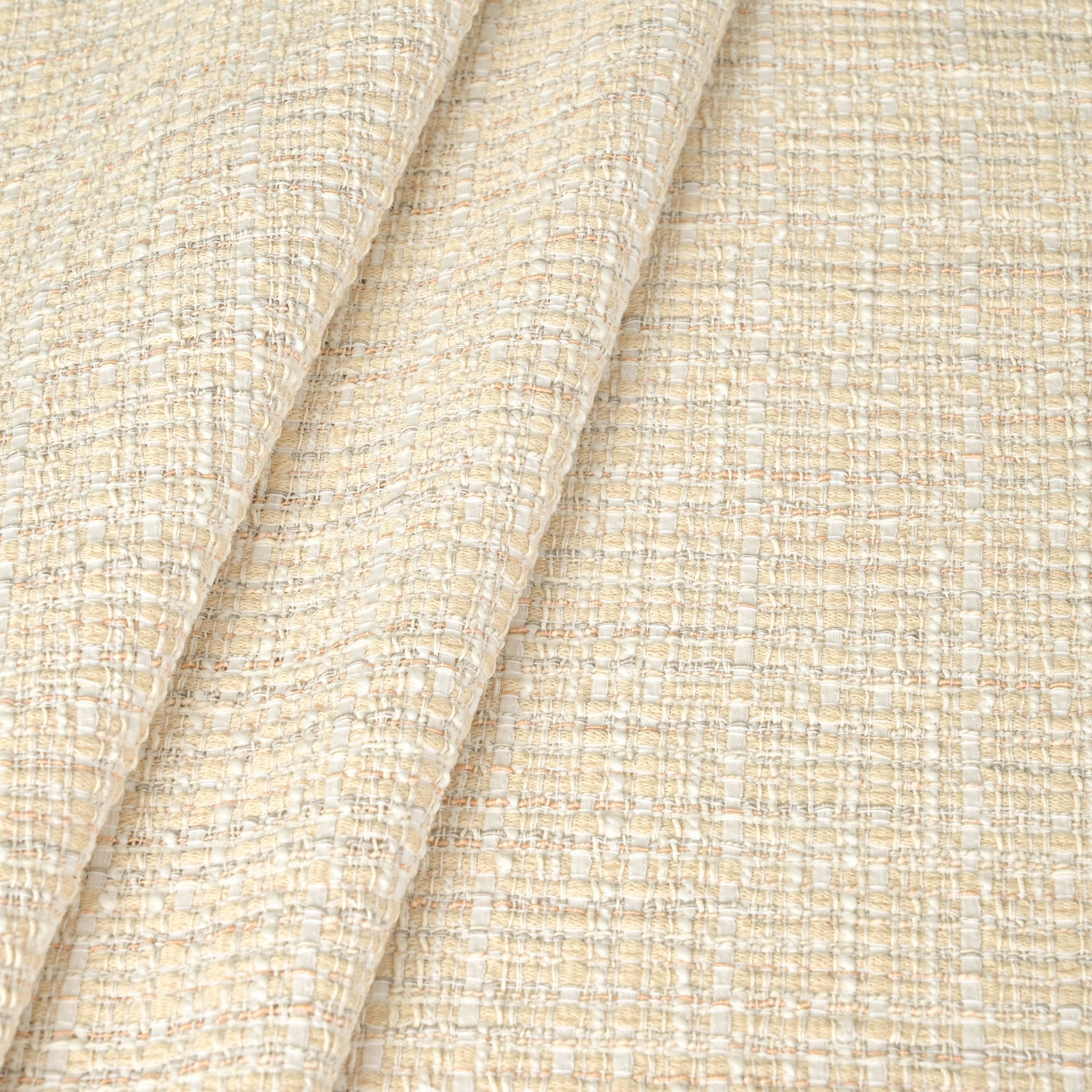 Beige Tweed Fabric 11087