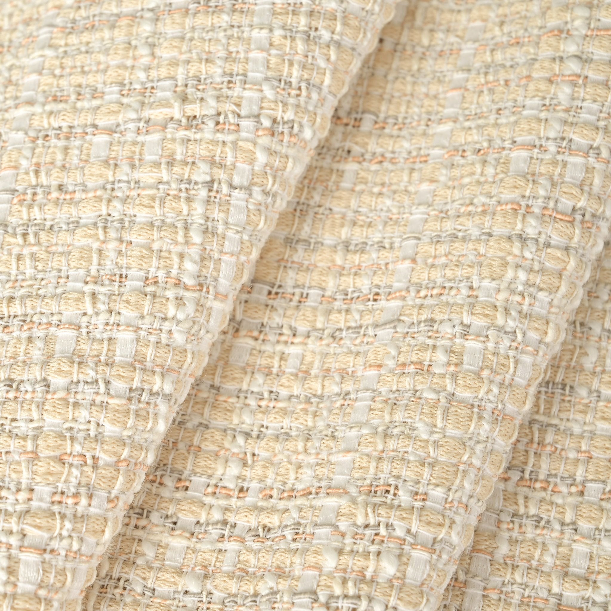 Beige Tweed Fabric 11087
