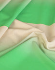Beige and Green Gradient Jersey 6831
