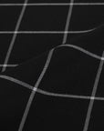 Black Blouse Weight Grid Fabric 6707
