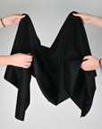 Black Cashmere Coating Fabric 8413
