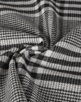 Black Check Coating Fabric 8002