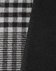 Black Check Coating Fabric 8002