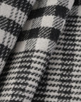 Black Check Coating Fabric 8002