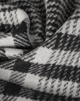 Black Check Coating Fabric 8002