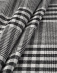 Black Check Coating Fabric 8002