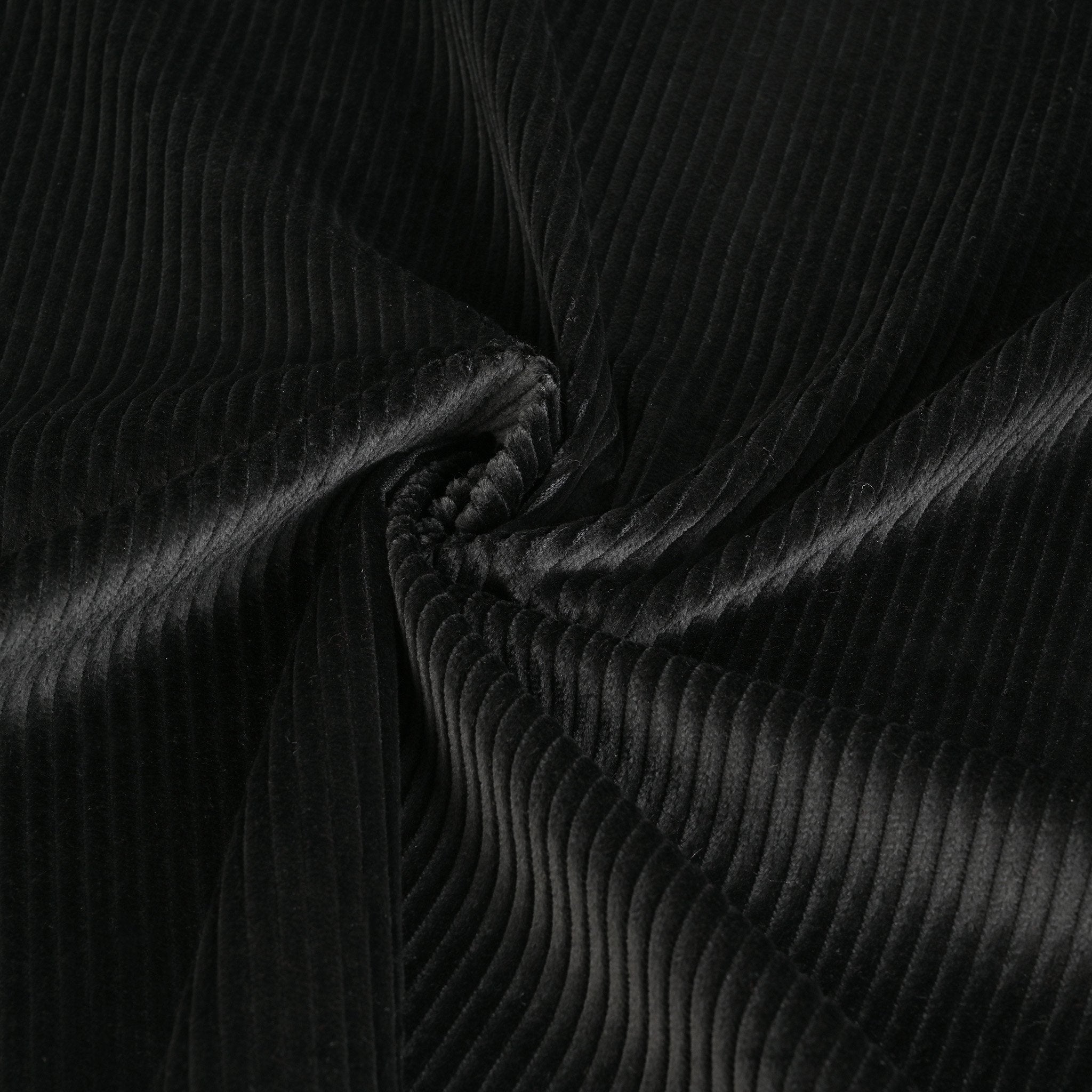 Black Corduroy Fabric 1057