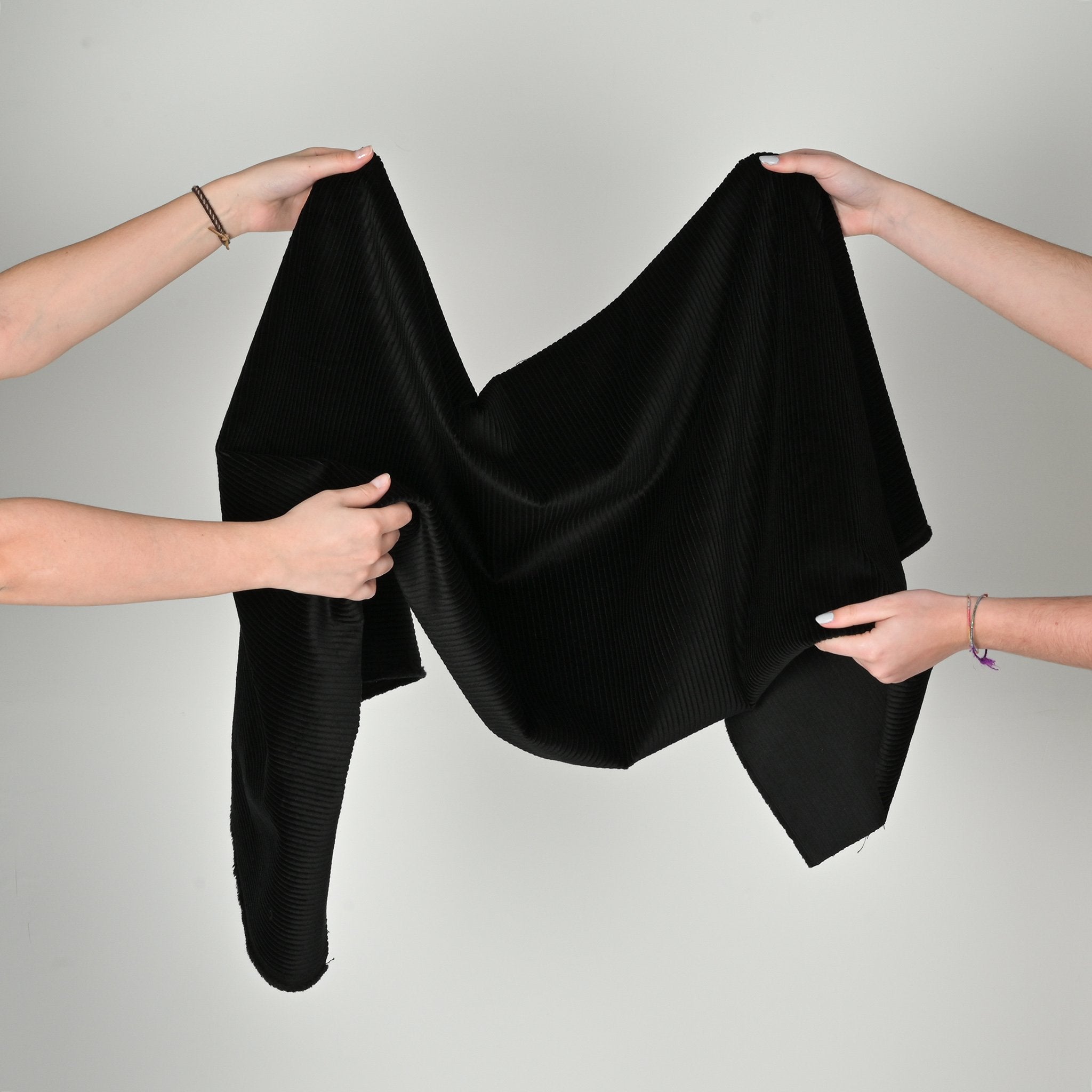 Black Corduroy Fabric 1057