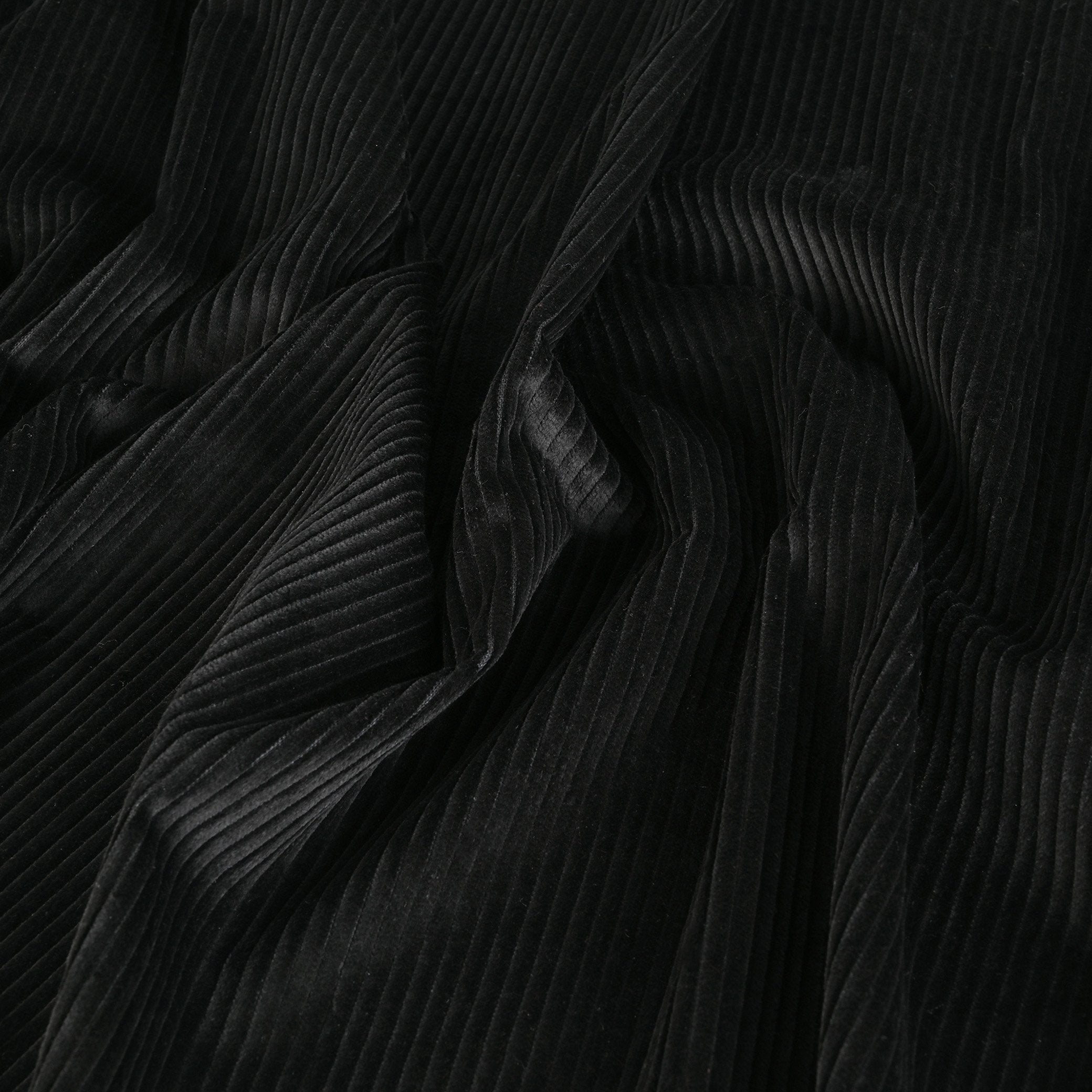 Black Corduroy Fabric 1057