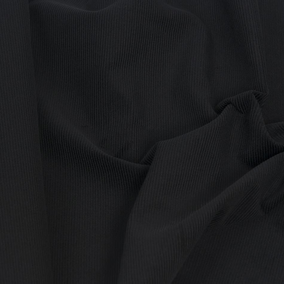 Black Corduroy Fabric 1497