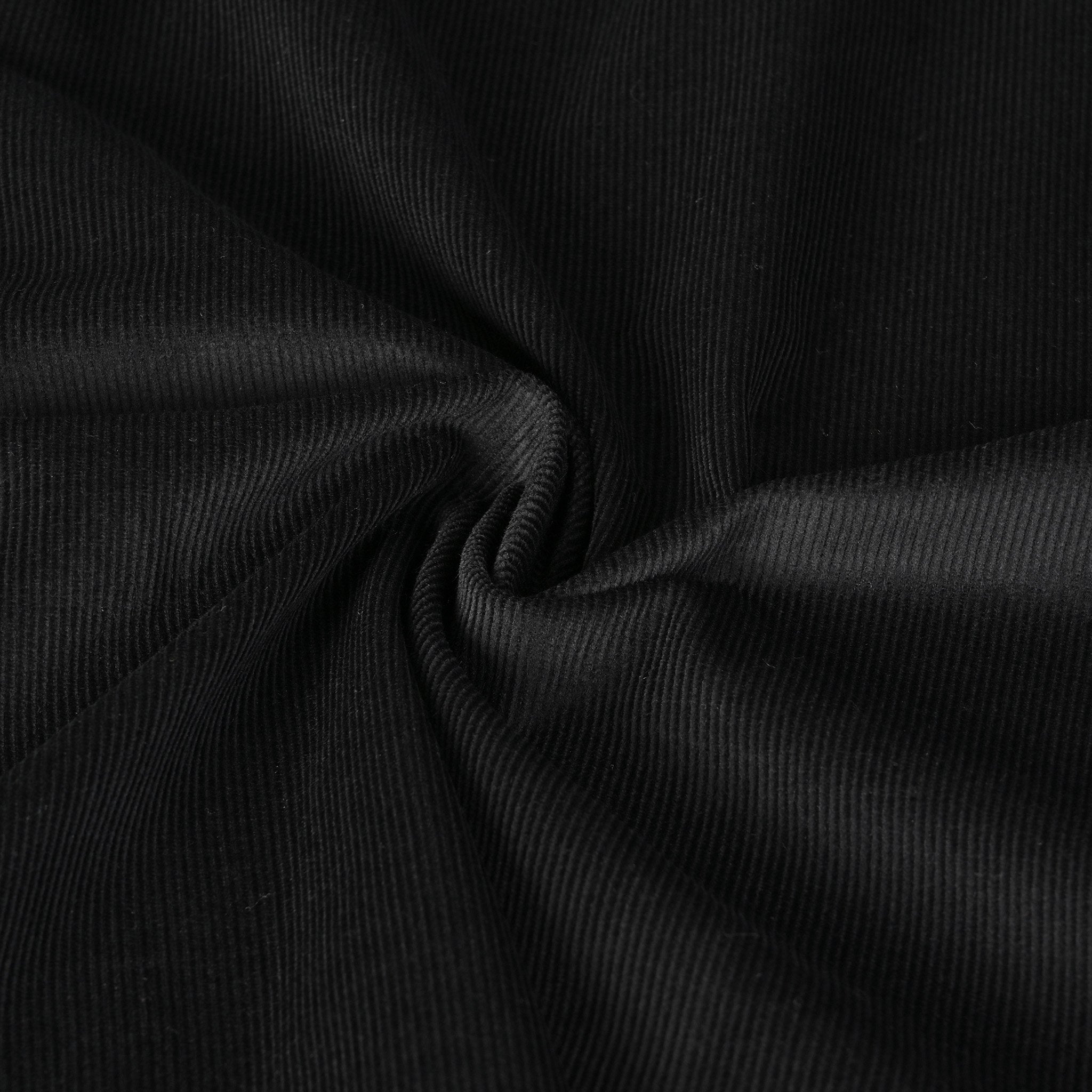 Black Corduroy Fabric 1497