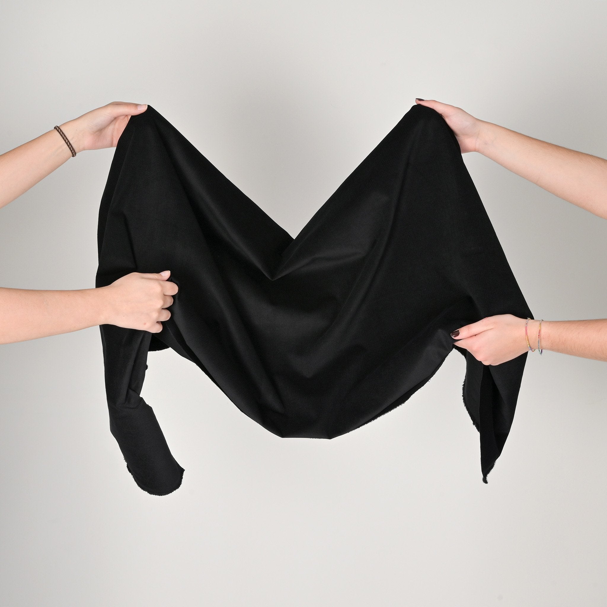 Black Corduroy Fabric 1497