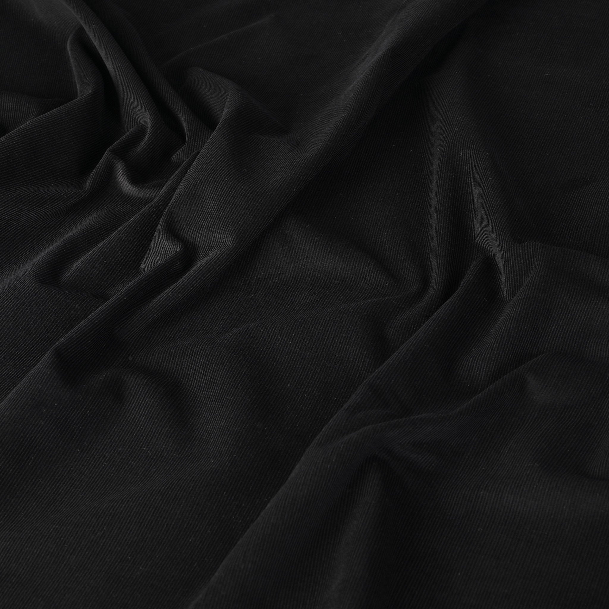 Black Corduroy Fabric 1497