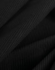 Black Corduroy Fabric 3879