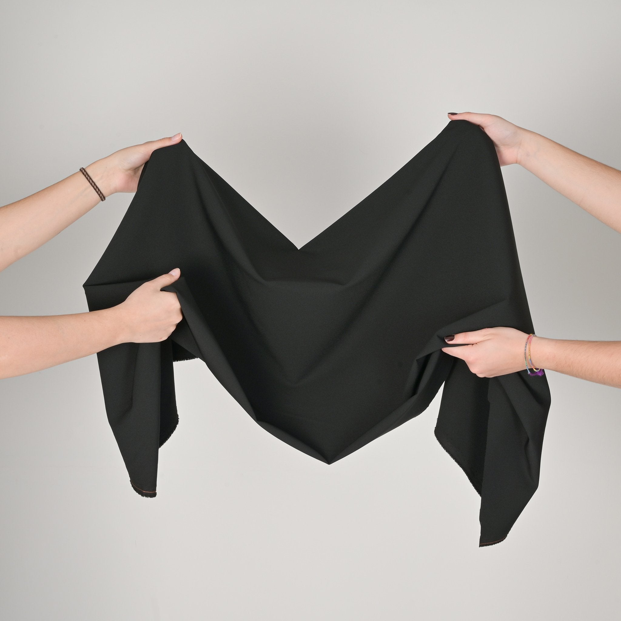 Black Double Weave Fabric 2237