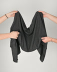 Black Double Weave Jersey Fabric 11084