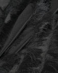 Black Fringe Fabric 3587