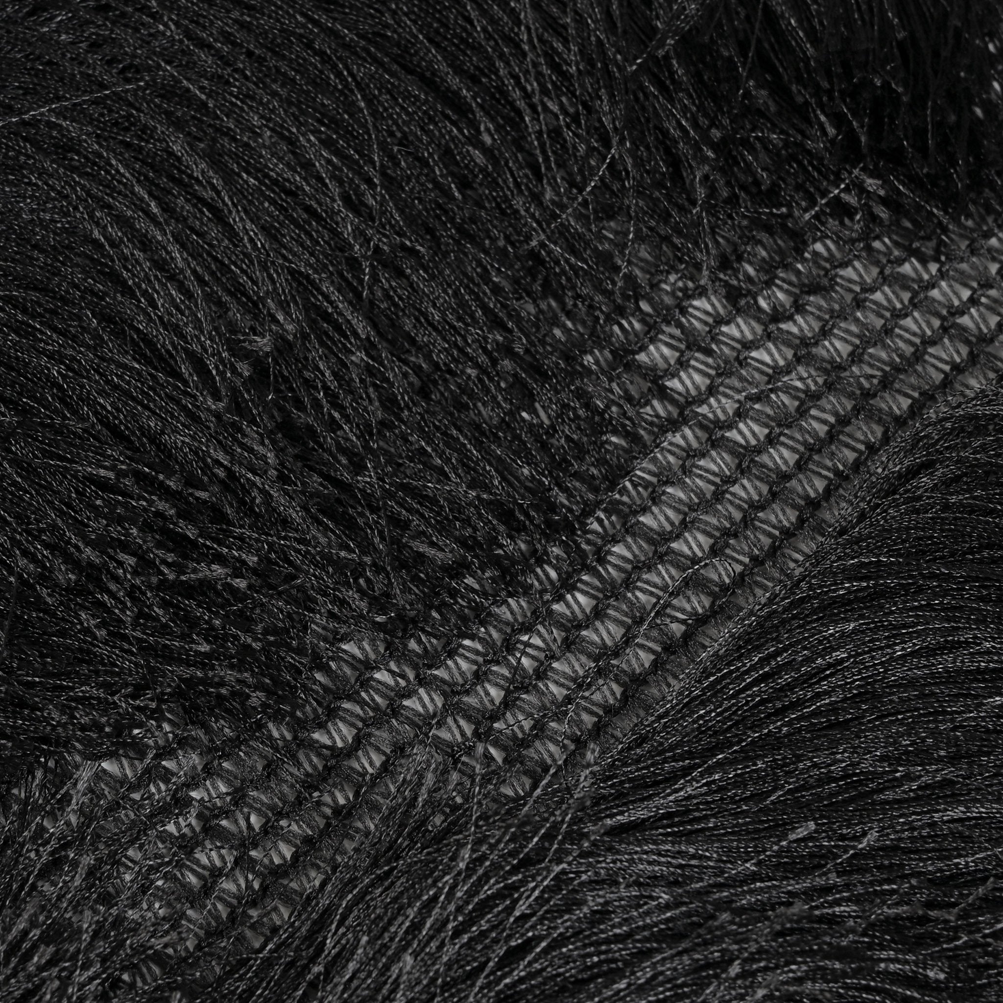 Black Fringe Fabric 3587