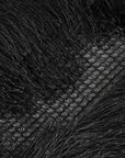 Black Fringe Fabric 3587