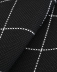 Black Grid Suiting Fabric 96880
