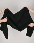 Black Melton Coating Fabric 1596