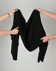 Black Melton Coating Fabric 95429