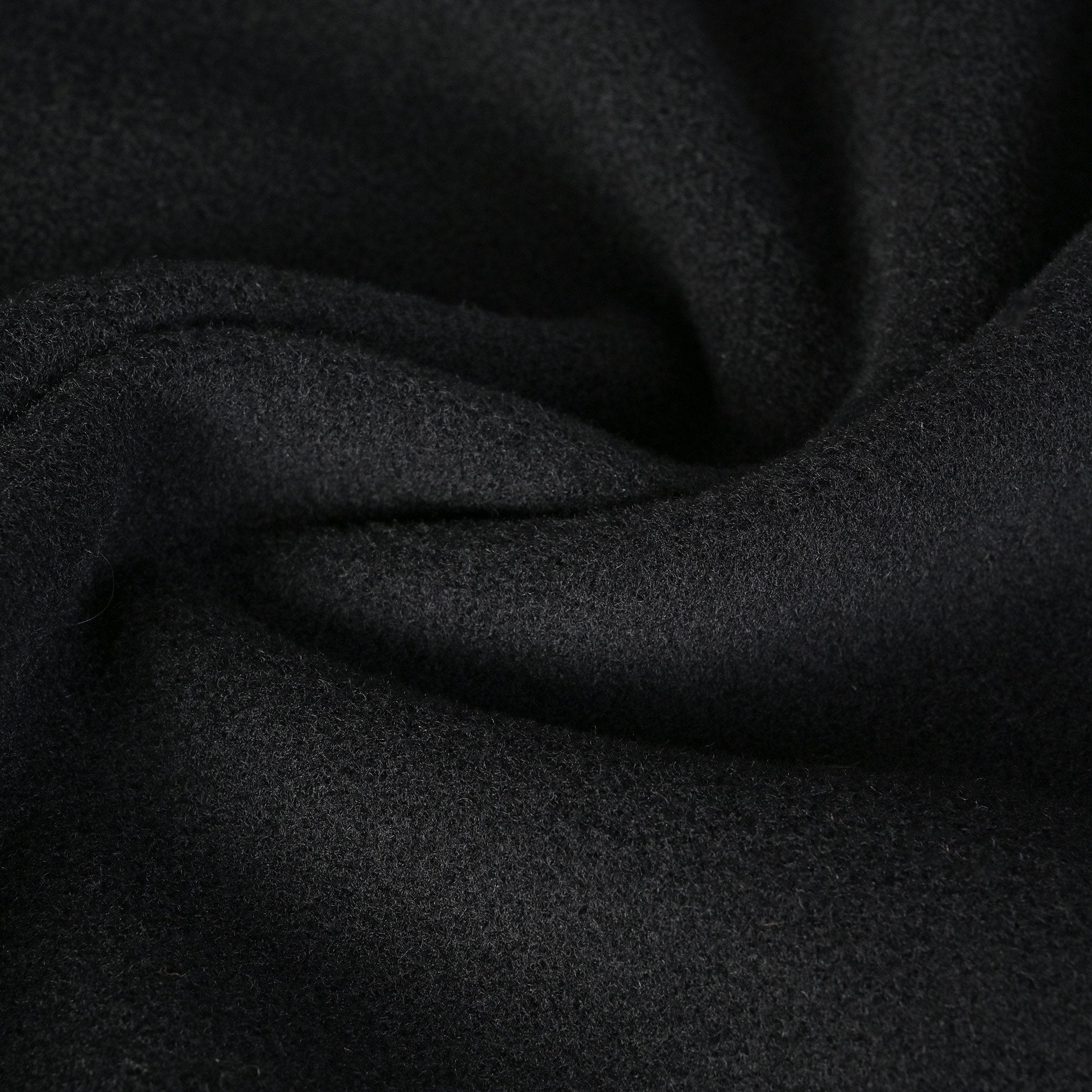 Black Melton Coating Fabric 95429