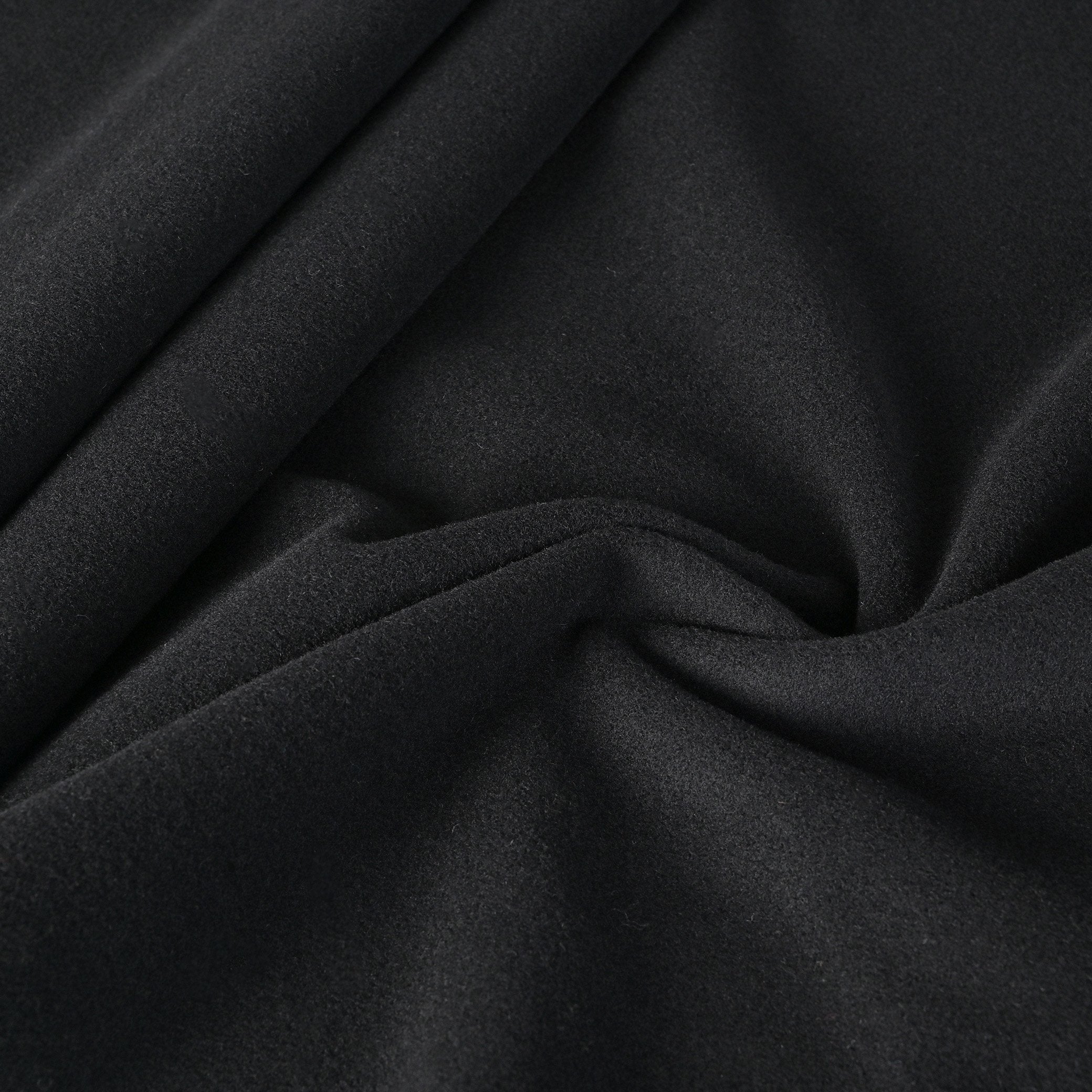 Black Melton Coating Fabric 95429