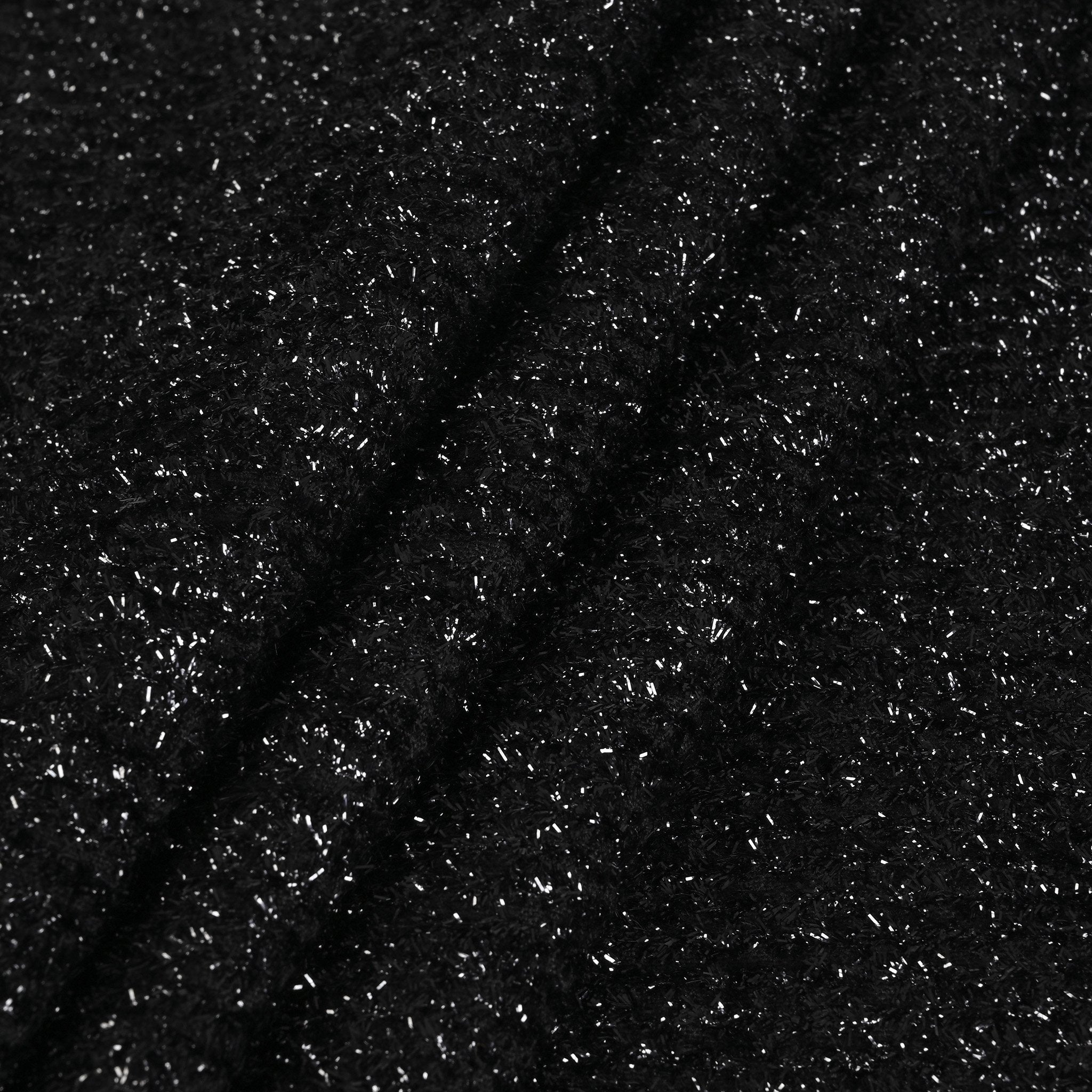Black Metal Tweed Fabric 1520
