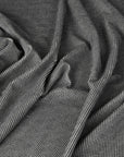 Black Pied-de-Poule Velvet Fabric 77245