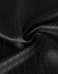 Black Pinstriped Suiting Fabric 7053