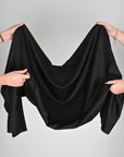 Black Pinstriped Suiting Fabric 7053