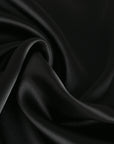 Black Satin Backed Crepe Fabric 2758